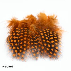 Guinea fowl Feathers - Blazing Orange