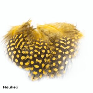 Guinea fowl Feathers - Golden Yellow