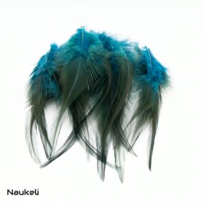 Rooster Saddle Feathers – Blue & Black