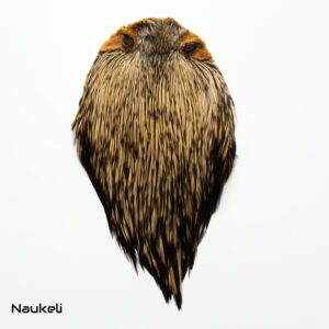 Indian Rooster Cape - Natural Dark Badger
