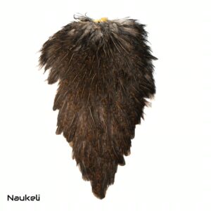 Indian Hen Saddle - Natural Dark Brown Speckled