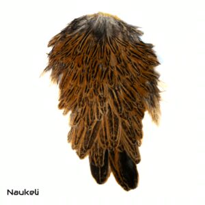 Indian Hen Saddle - Natural Light Brown Speckled