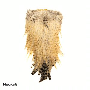 Indian Rooster Saddle - Natural Barred Creme