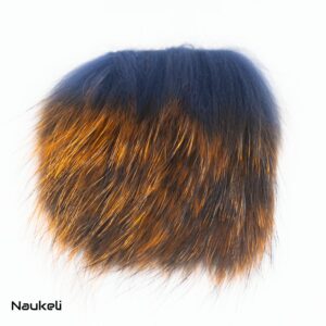 Raccoon Dog (Tanuki) - Dark Blue & Orange Black Tips