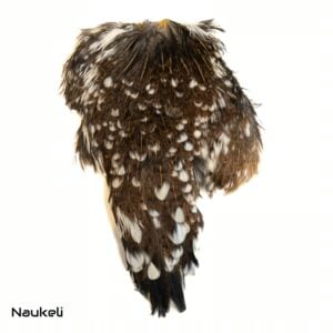 Indian Hen Saddle - Natural Brown Speckled White Tip