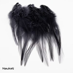 Rooster Saddle Selected Feathers - Black