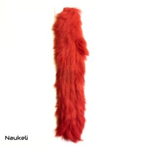 Premium Rabbit - Natural Dark Grey 6 Premium Rabbit Zonker - Red
