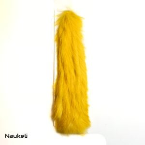 Premium Rabbit - Natural Dark Grey 3 Premium Rabbit Zonker - Yellow